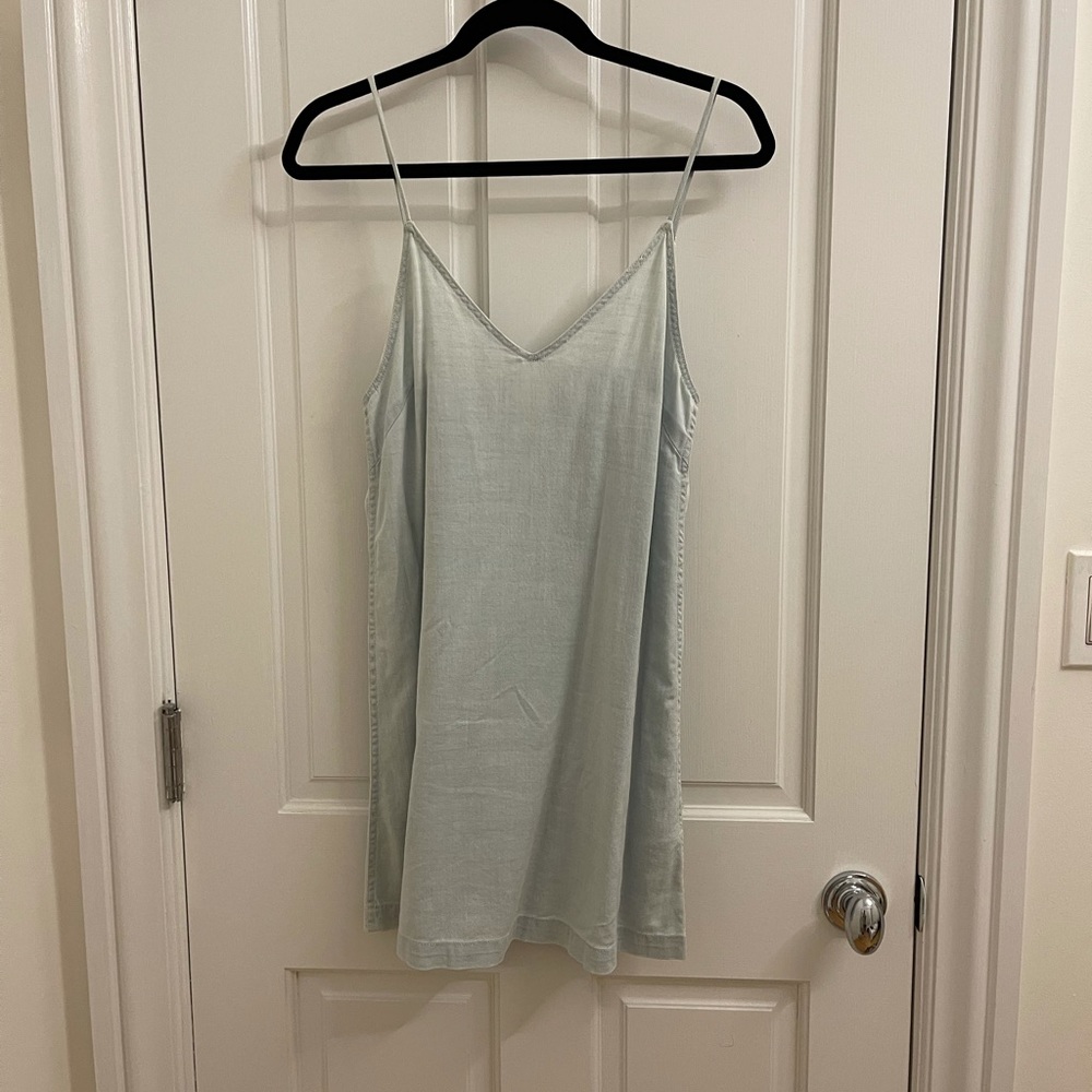 Aritzia Wilfred tank denim dress